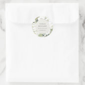 ボホモダン抽象芸術グリーンホワイトフローラ事業 ラウンドシール (バッグ)