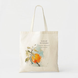 ボホモダン抽象芸術スケッチオレンジガーデン トートバッグ