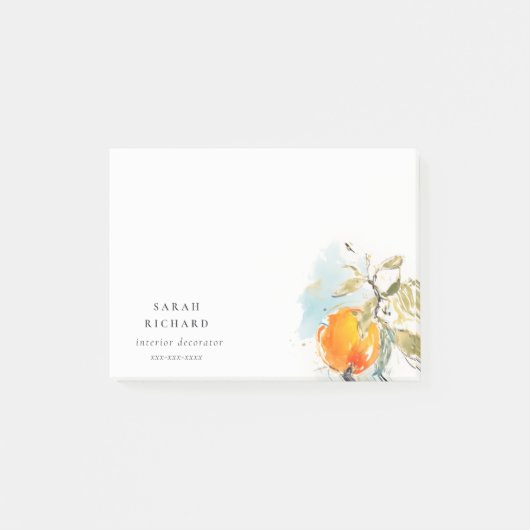 ボホモダン抽象芸術スケッチオレンジガーデン ポストイット (正面)