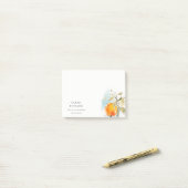 ボホモダン抽象芸術スケッチオレンジガーデン ポストイット (デスク上)