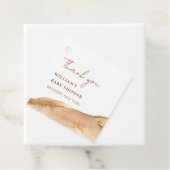 ボホモダン抽象芸術砂漠の赤ちゃんシャワーありがとう フェイバータグ (インサイチュ)