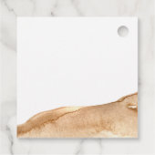 ボホモダン抽象芸術砂漠の赤ちゃんシャワーありがとう フェイバータグ (裏面)