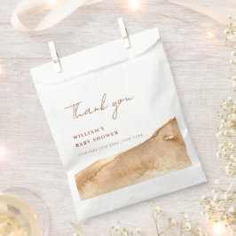 ボホモダン抽象芸術砂漠の赤ちゃんシャワーありがとう フェイバーバッグ