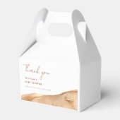 ボホモダン抽象芸術砂漠の赤ちゃんシャワーありがとう フェイバーボックス (裏面サイド)