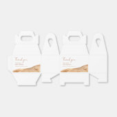 ボホモダン抽象芸術砂漠の赤ちゃんシャワーありがとう フェイバーボックス (折り畳みなし)