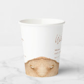 ボホモダン抽象芸術砂漠の赤ちゃんシャワーへようこそ 紙コップ (左)