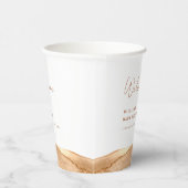 ボホモダン抽象芸術砂漠の赤ちゃんシャワーへようこそ 紙コップ (右)