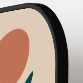 ボホモダン抽象芸術自然ウォールアート ピックルボールラケット (左詳細)