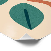 ボホモダン抽象芸術自然ウォールアート ポスター (コーナー)