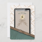 ボホモダン携帯電話誕生日招待状 招待状 (裏面)