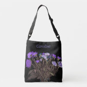 ボホモダン春の花+名前 クロスボディバッグ (裏面)