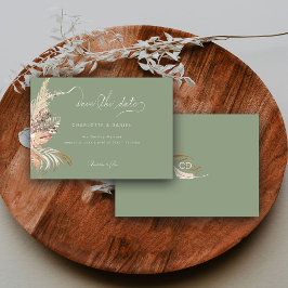 ボホモダン書道お洒落台本セージ セーブザデート