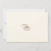 ボホモダン書道お洒落台本ベージュ セーブザデート (裏面)