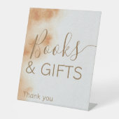 ボホモダン水彩絞り染めベビーブックギフト 台座サイン (正面)