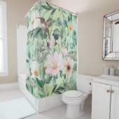 ボホモダン水彩野草 シャワーカーテン (インサイチュ)