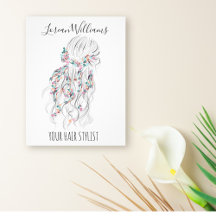 ボホモダン白黒波形ヘアスタイルフローラ