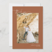 ボホモダン砂漠 | シンプルス結婚ペッ感謝していト サンキューカード (正面)