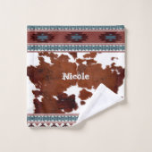 ボホモダン素朴ウエスタンコウィド バスタオルセット (ウォッシュタオル)