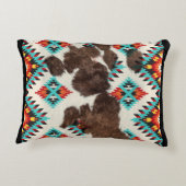 ボホモダン素朴南西部コウィド アクセントクッション (裏面)