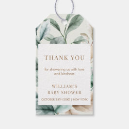 ボホモダン緑離れ子シャワー ギフトタグ