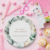 ボホモダン緑離れ子シャワー ペーパープレート (パーティー)