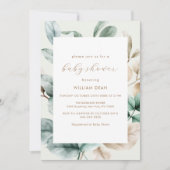 ボホモダン緑離れ子シャワー 招待状 (正面)