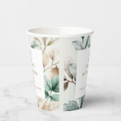 ボホモダン緑離れ子シャワー 紙コップ (左)