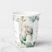 ボホモダン緑離れ子シャワー 紙コップ (右)