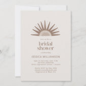 ボホモダン自然サンモチーフタウペブライダルシャワー 招待状 (正面)