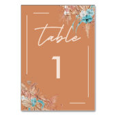 ボホモダン自然フローラ結婚ズ テーブルナンバー (正面)