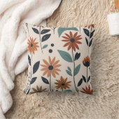 ボホモダン花 クッション (ブランケット)