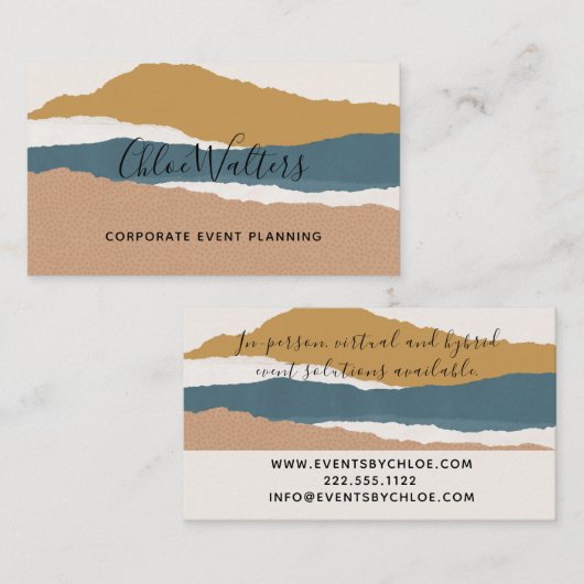 ボホモダン芸術的抽象芸術 名刺 (正面/裏面)