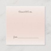 ボホモダン象の赤ちゃんシャワーブックリクエスト エンクロージャーカード (裏面)