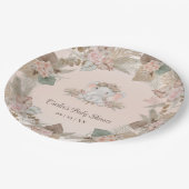 ボホモダン象の赤男女兼用ちゃんシャワー ペーパープレート (アングル)