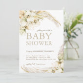 ボホモダン赤男女兼用ちゃんシャワー 招待状 (スタンド正面)