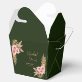 ボホモダン赤面ピンクローズバンチブライダルシャワー#2 フェイバーボックス (オープン)