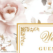 ボホモダン赤面金ゴールド結婚ズゲストブック ゲストブック