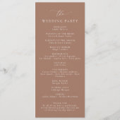 ボホモチャムースエレガントミニマ結婚リスト プログラム (裏面)