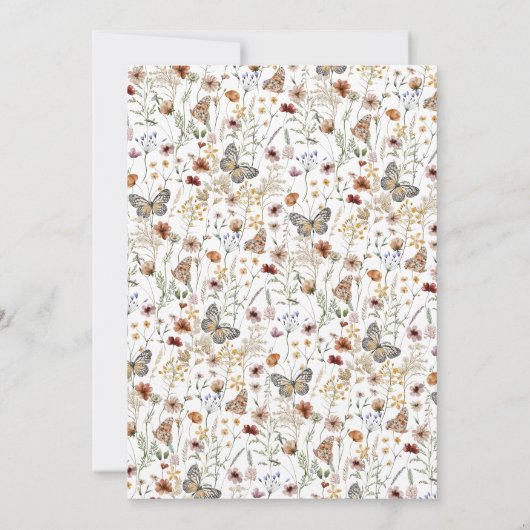 ボホモノグラムのフローラリハーサル夕食会 招待状 (裏面)