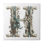 ボホモノグラムイニシャルH タイル (正面)