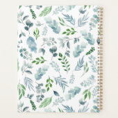 ボホモノグラムモダングリーンユーカリ葉 プランナー手帳 (裏面)