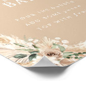 ボホモモサベージュパンパスグラスバーポスター ポスター (角)