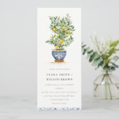 ボホモロッコウォーター色イエローレモンツリー結婚ズ 招待状 (スタンド正面)