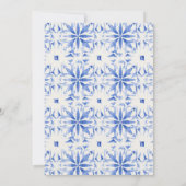 ボホモロッコウォーター色イエローレモンツリー結婚ズ 招待状 (裏面)