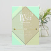 ボホヤングワイルド&スリー |誕生日パーティー 招待状 (スタンド正面)