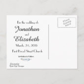 ボホユニークシック日付を保存 案内ポストカード (裏面)