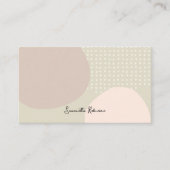 ボホユニークニュートラル抽象芸術アートインテリアデザイン 名刺 (正面)