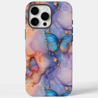 ボホユニークバタフライマーブルアイフォン iPhone 16 PRO MAXケース