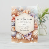 ボホユニークビーチ結婚式 セーブザデート (スタンド正面)