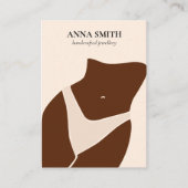 ボホユニークベリーボタン貫通表示かわいい 名刺 (正面)